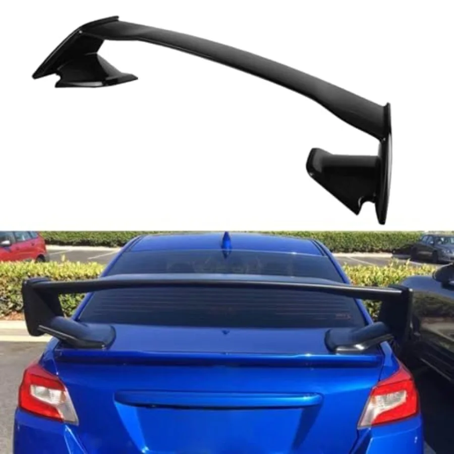

Factory Style Rear Trunk Lip Spoiler Wing for 2015-2021 Subaru WRX STI Sedan ABS Matte Black Racing Trunk Spoiler