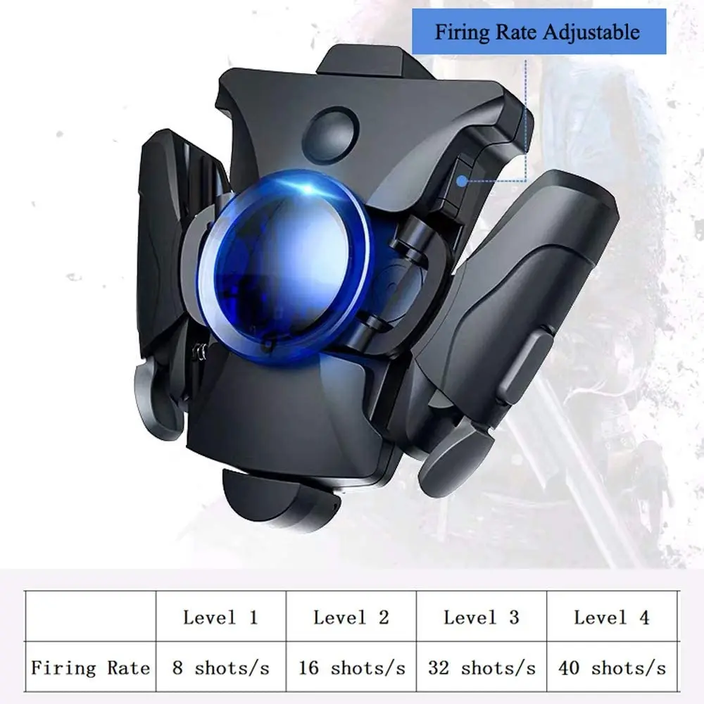 Mobile Phone Trigger Mobile Game Controller Portable Foldable Pressure Fast Shot Compatible with and Android