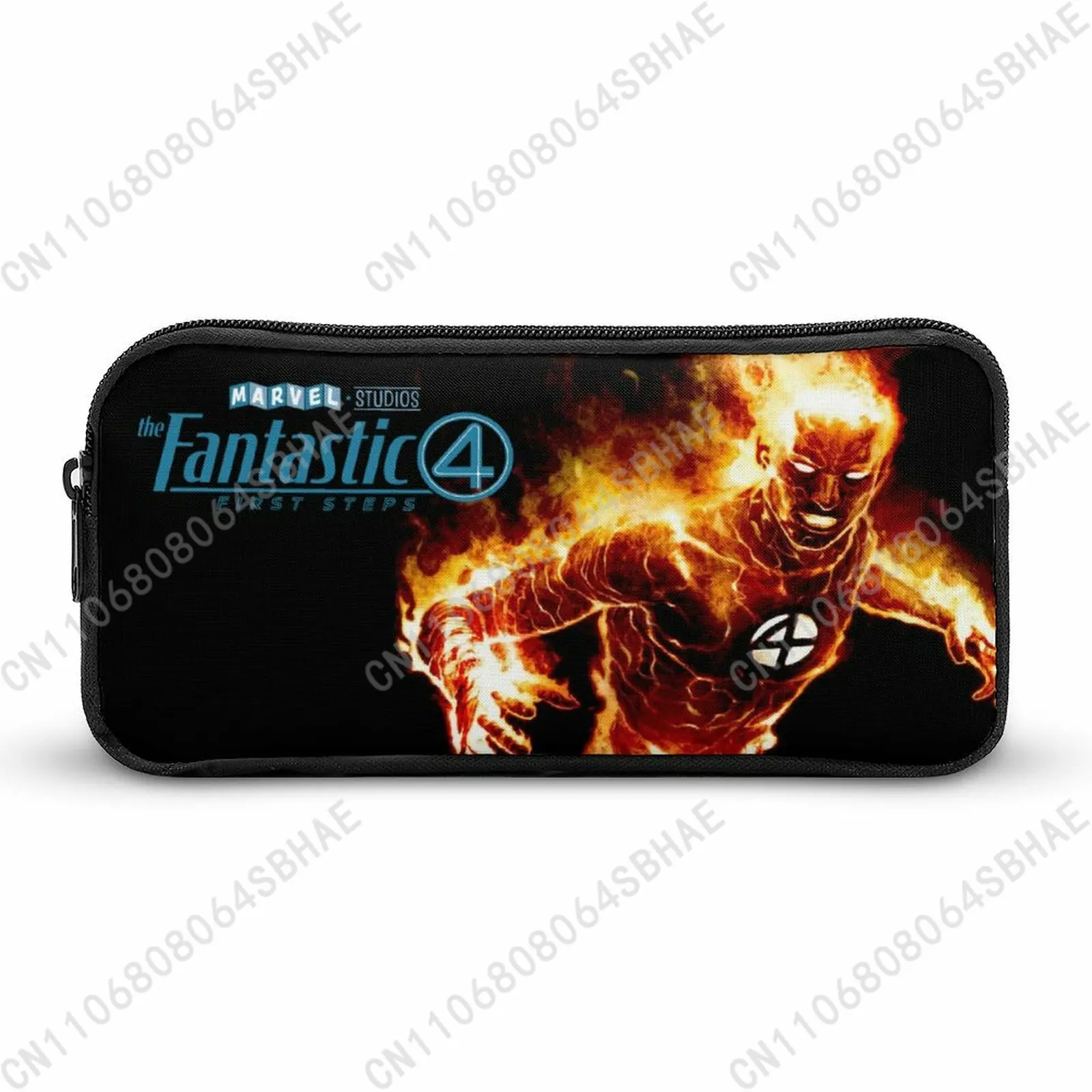

Marvel Human Torch Pencil Case Teens Custom Pattern Simple Pen Bag School Stationery Pouch Personalized Zipper Bag Cosplay