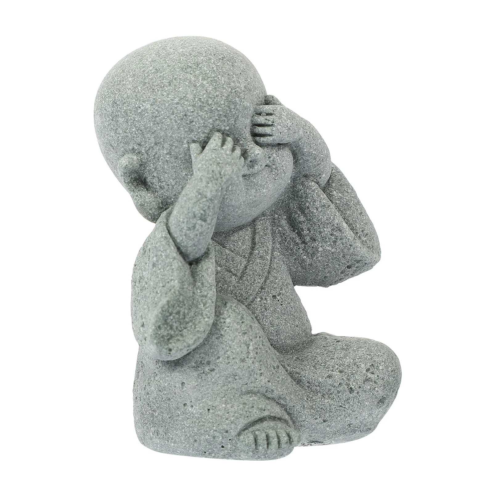 

Decorative Monk Statue Premium Wear-Resistant Smooth Surface for Home Office Aquarium Supply Exquisite Monk Decor Desktop