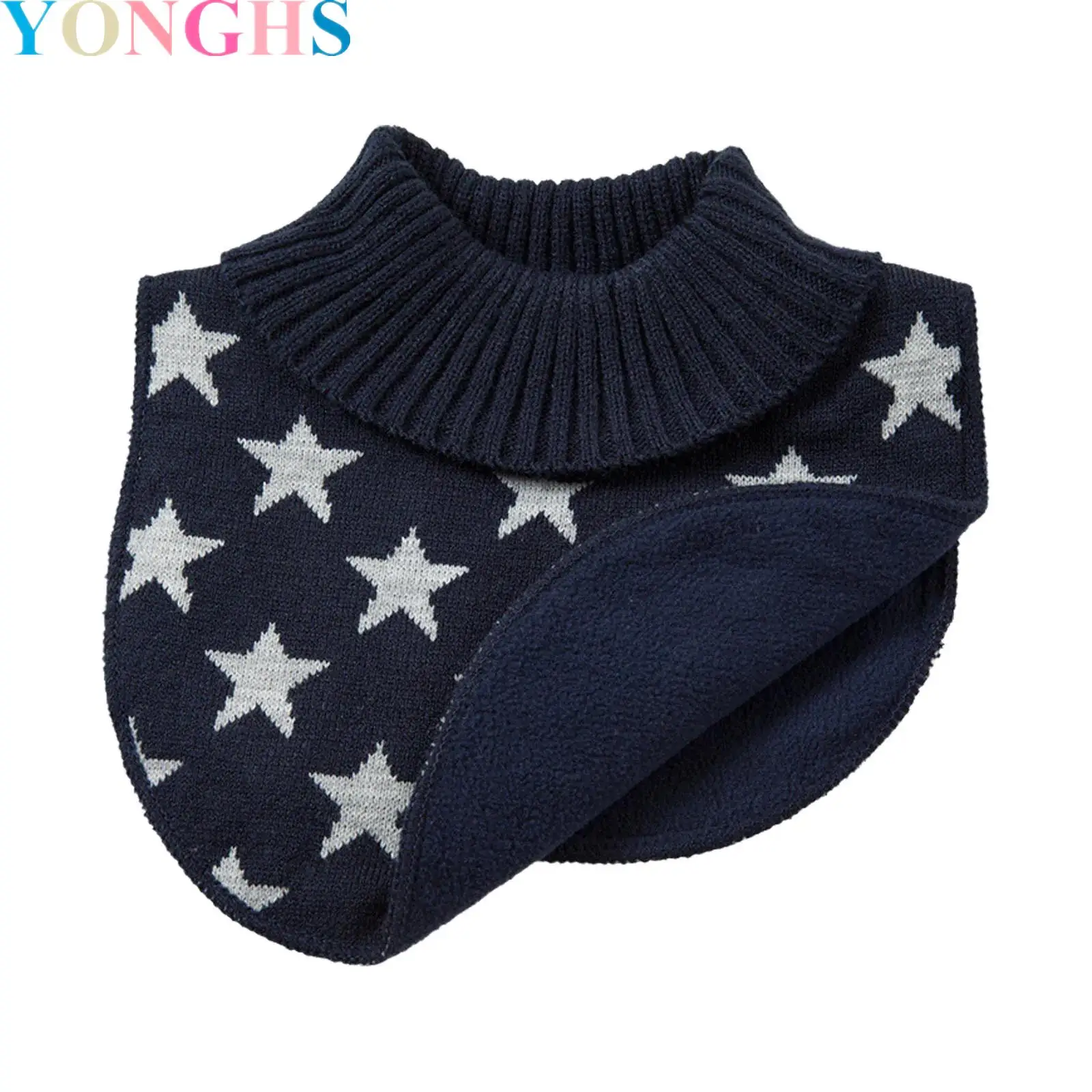 

Turtleneck Dickey Collar Knitting Fake Collar High Collars Detachable Fall Winter Warm Collar Scarves for Kids