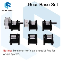 FONLAND Open Belt Gear Base Set Machine Mechanical Parts for Co2 3020 4060 Laser Cutting Engraving Machine