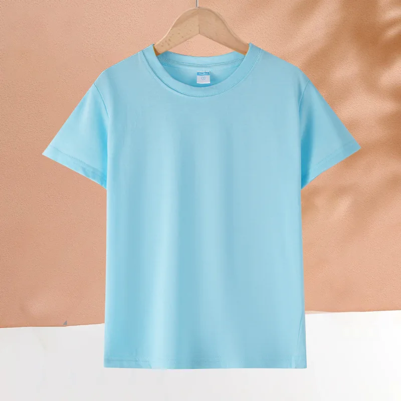 

Синьцзянская хлопковая детская футболка, классная униформа с принтом логотипа, классическая униформа, культурная рубашка с короткими рукавами и круглым вырезом, дышащая ло