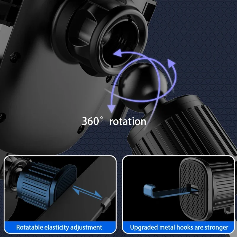 Car Phone Holder Bracket Accessories Interior Auto Air Outlet Cellphone Support Parts Phone Stand Base Fixing Clip image 4