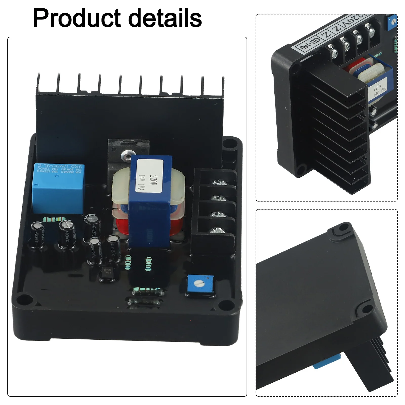 Color May Vary AVR GB160 Flame-retardant Harmonic Excitation Heat-resistant Shunt Current Generator Voltage Regulation