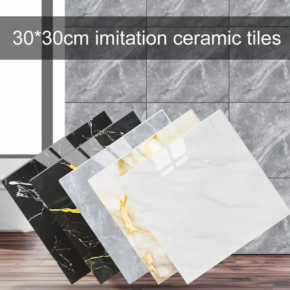 

12/1 шт. 3D наклейки на стену с имитацией плитки самоклеящиеся настенные декор для пола в ванной комнате водонепроницаемые влагостойкие кухонные обои