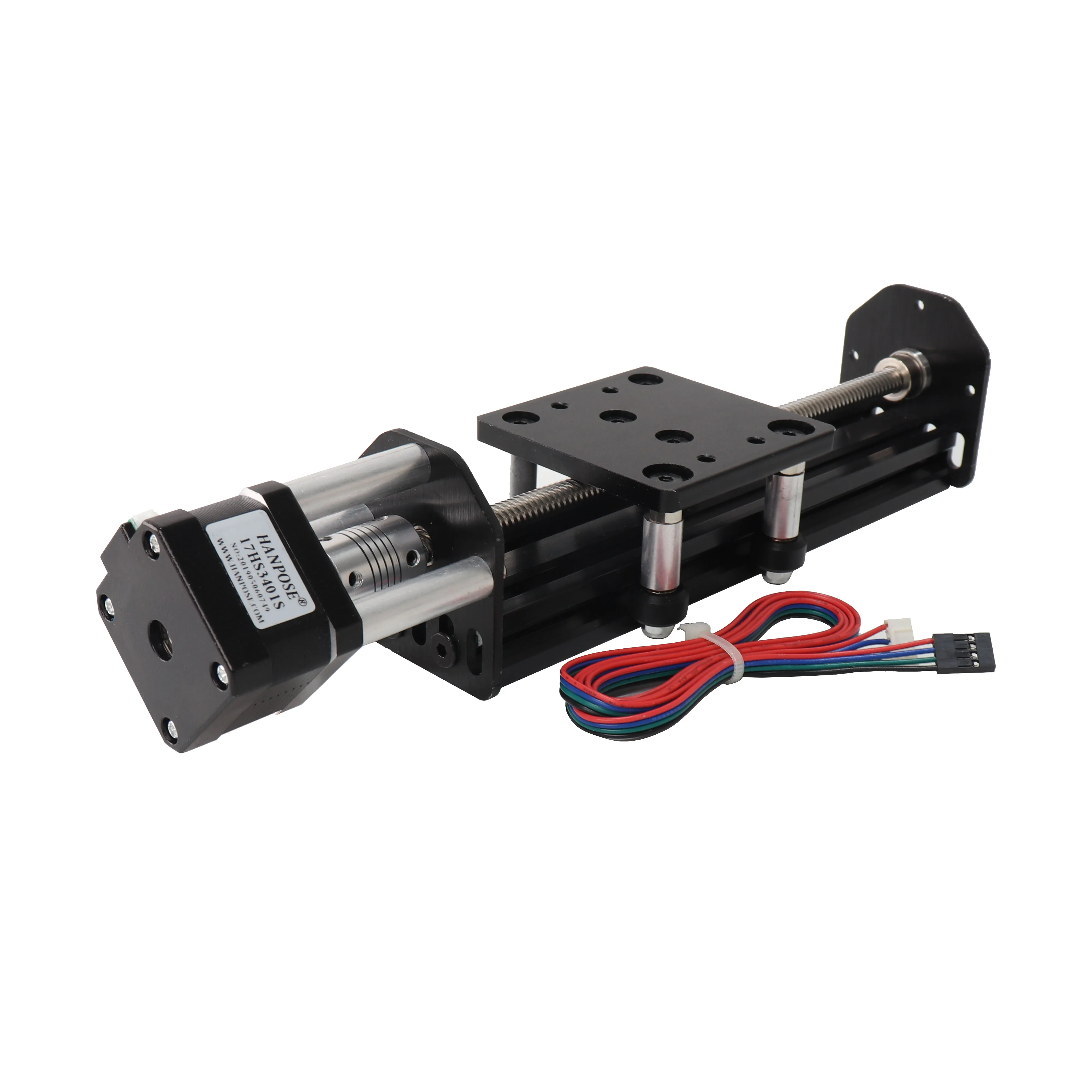 Hpv4 Stepping Motor 200mm Nema17 Motor 12v 3d Printer Parts Linear Motion Guide Cnc Small Stepper Motor Ball Screw