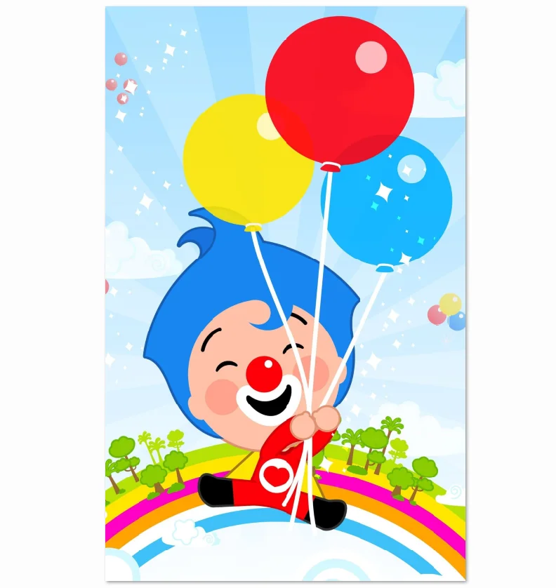 5x7FT Personalized Plim Kids Circus Sing Garden Happy Birthday Music Party Custom Photo Backdrop Background Vinyl 220cm X 150cm