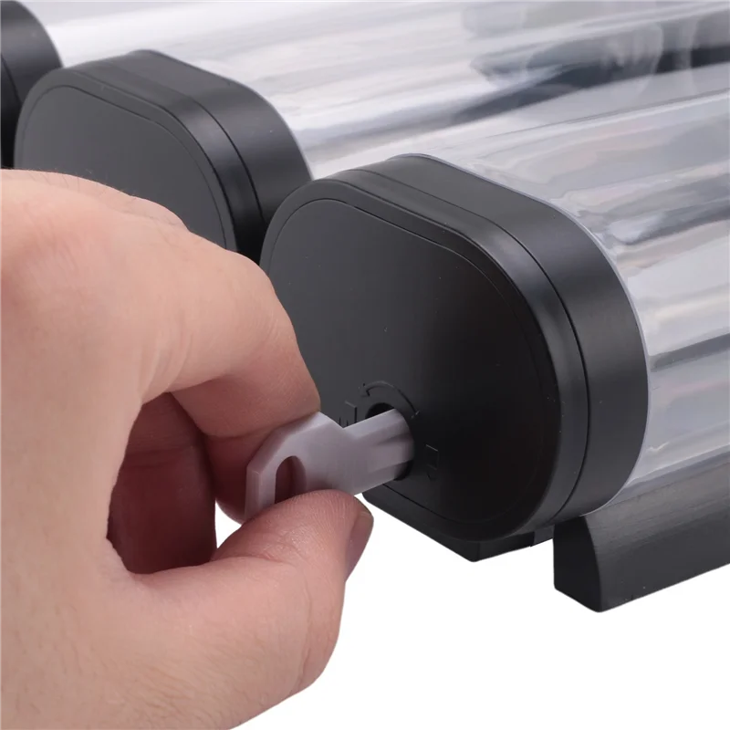 ABRS-2X Dispenser e organizer per pompa per doccia da bagno a parete 3 in 1 - possono essere utilizzati per shampoo, condizionatore, A