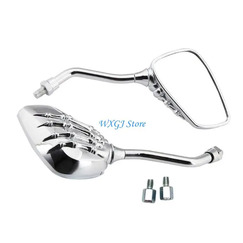 

37JE Rearview Side Glass for Motorcycle Mounting Bolt Motorbike Bike ATV 8mm 10mm Thread Handlebar Cycling Side Glass