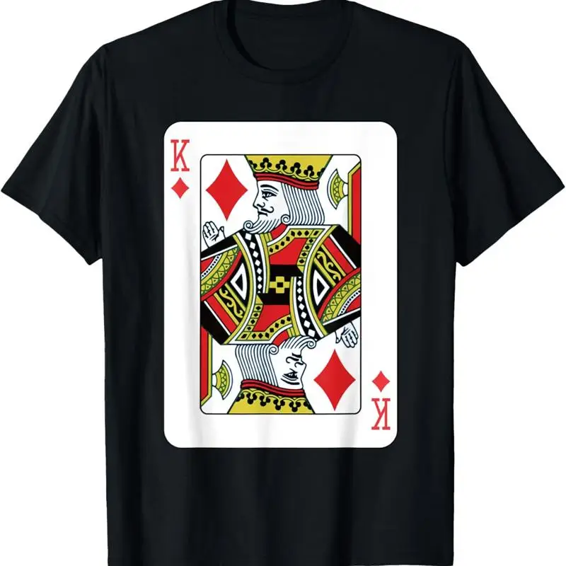 King Of Diamonds Playing Card Poker T Shirt