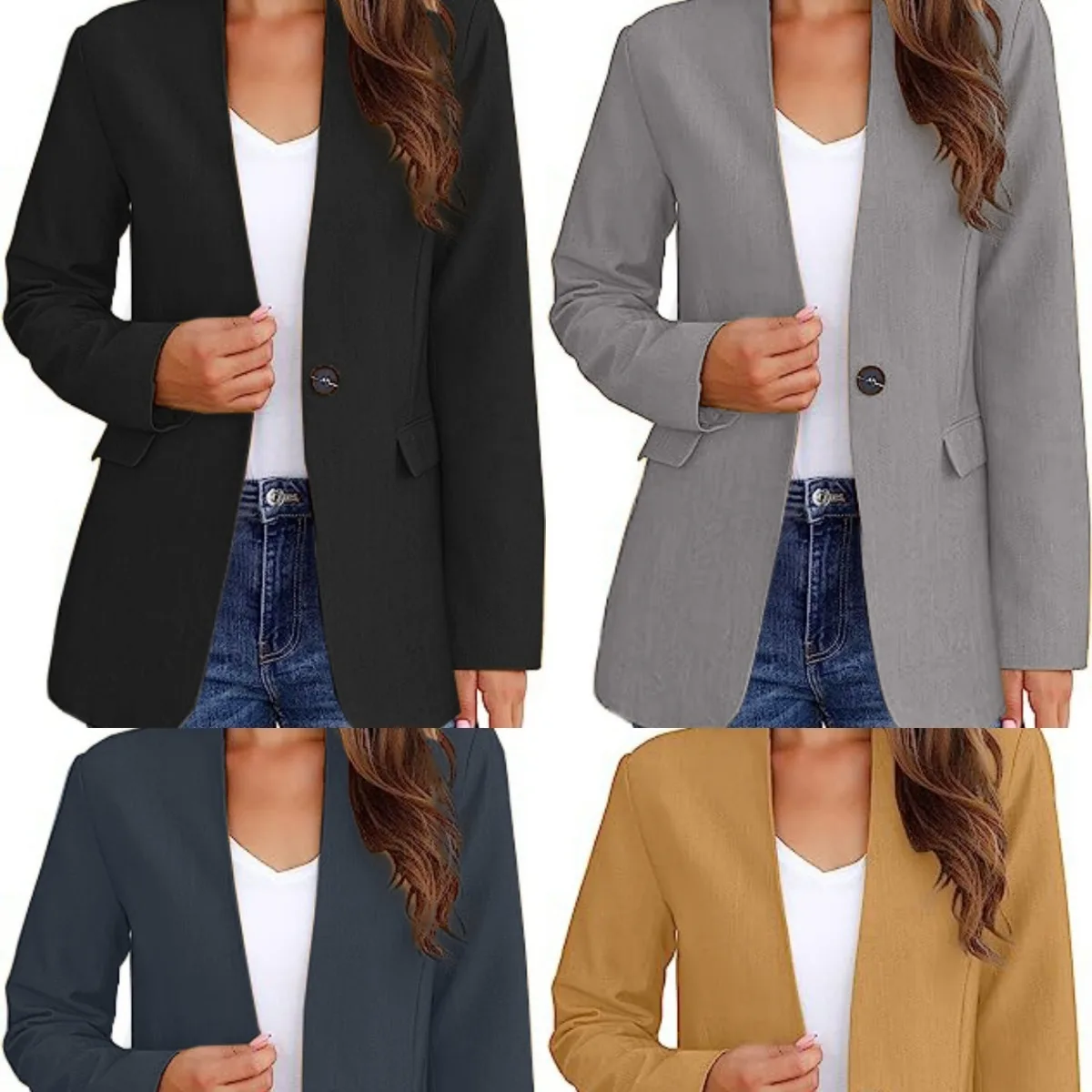 

2024 Autumn And Winter Women's New Temperament Commuting Slim Fit Suit Jacket