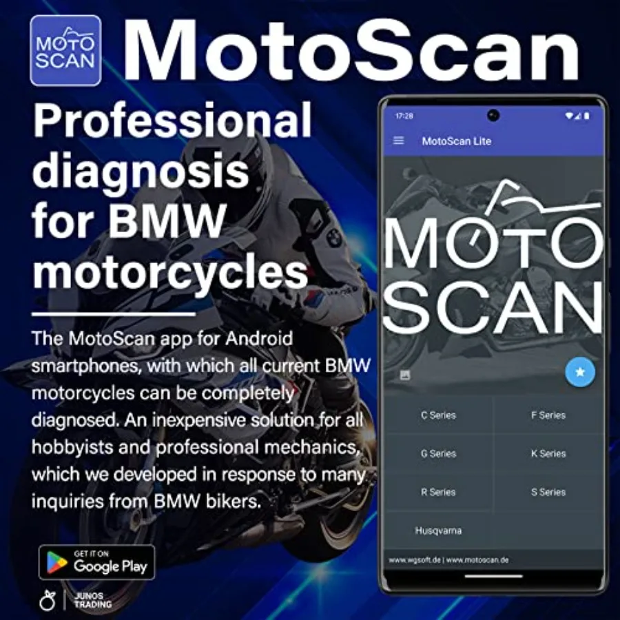 Scanner UniCarScan UCSI-2100 OBD2 Bluetooth 4.0 para BimmerCode MotoScan funciona com iOS Android Windows - Diagnóstico avançado para