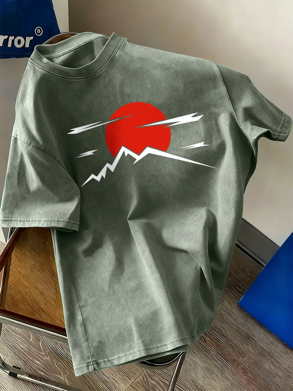 

Japanese Harajuku Sun Printing Washed T-Shirts Womens Cotton Oversize T Shirt Casual Short Sleeve Tops Summer O-Neck Clothes