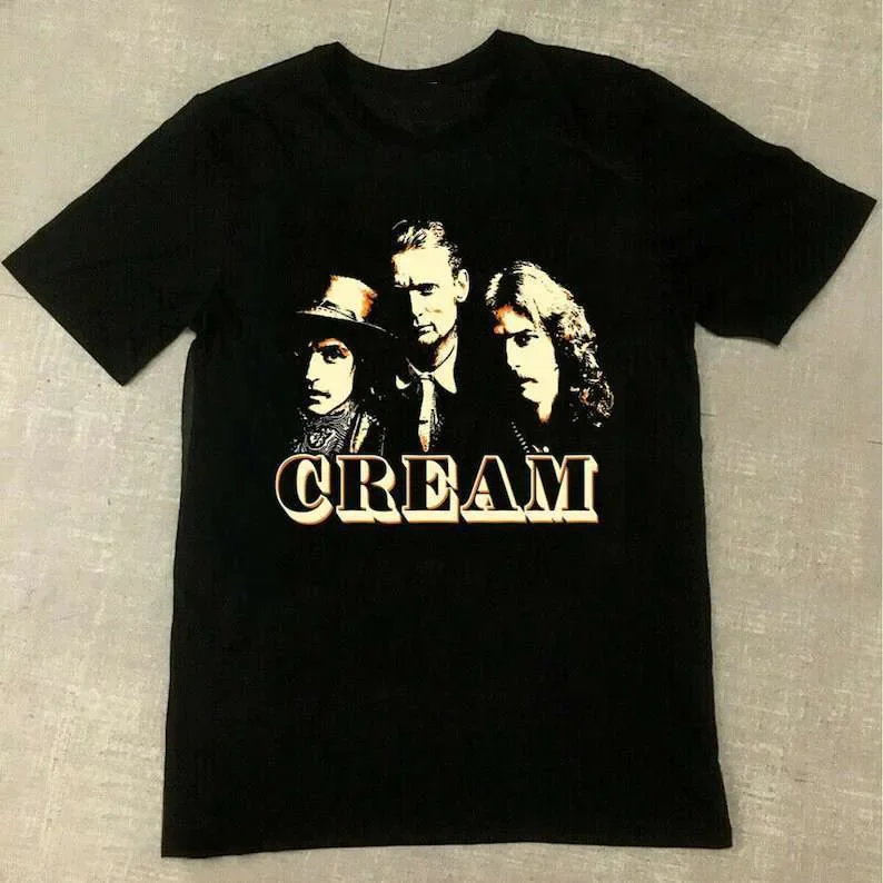 Cream Band Jack Bruce Eric Clapton 1966-1968 Unisex T Shirt YA96