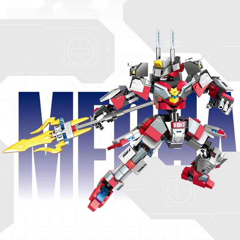488 قطعة Mecha روبوت اللبنات الصبي هدايا عيد الميلاد اللعب الإبداعية معركة روبوت التجمع نموذج الطوب الصغير