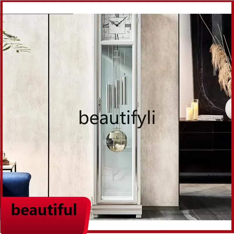 

X Modern Italian light luxury floor clock living room creative fashion simple table clock household pendulum clock