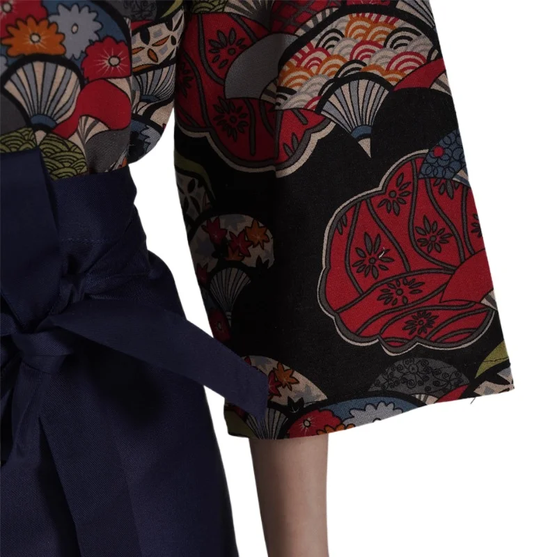 Japanese Cuisine Clothes Sushi Kimono,Korean-style Restaurant Chef Costume Embroidery