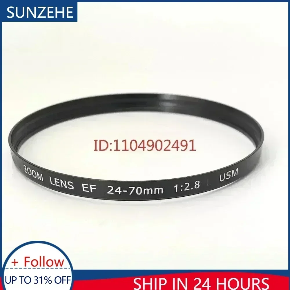Neu für Canon EF 24-70mm F2.8L USM 24-70 mm 1:2.8F Objektivfilterring Vorderer UV-Fixierhülsen für Objektiv-Reparaturteile