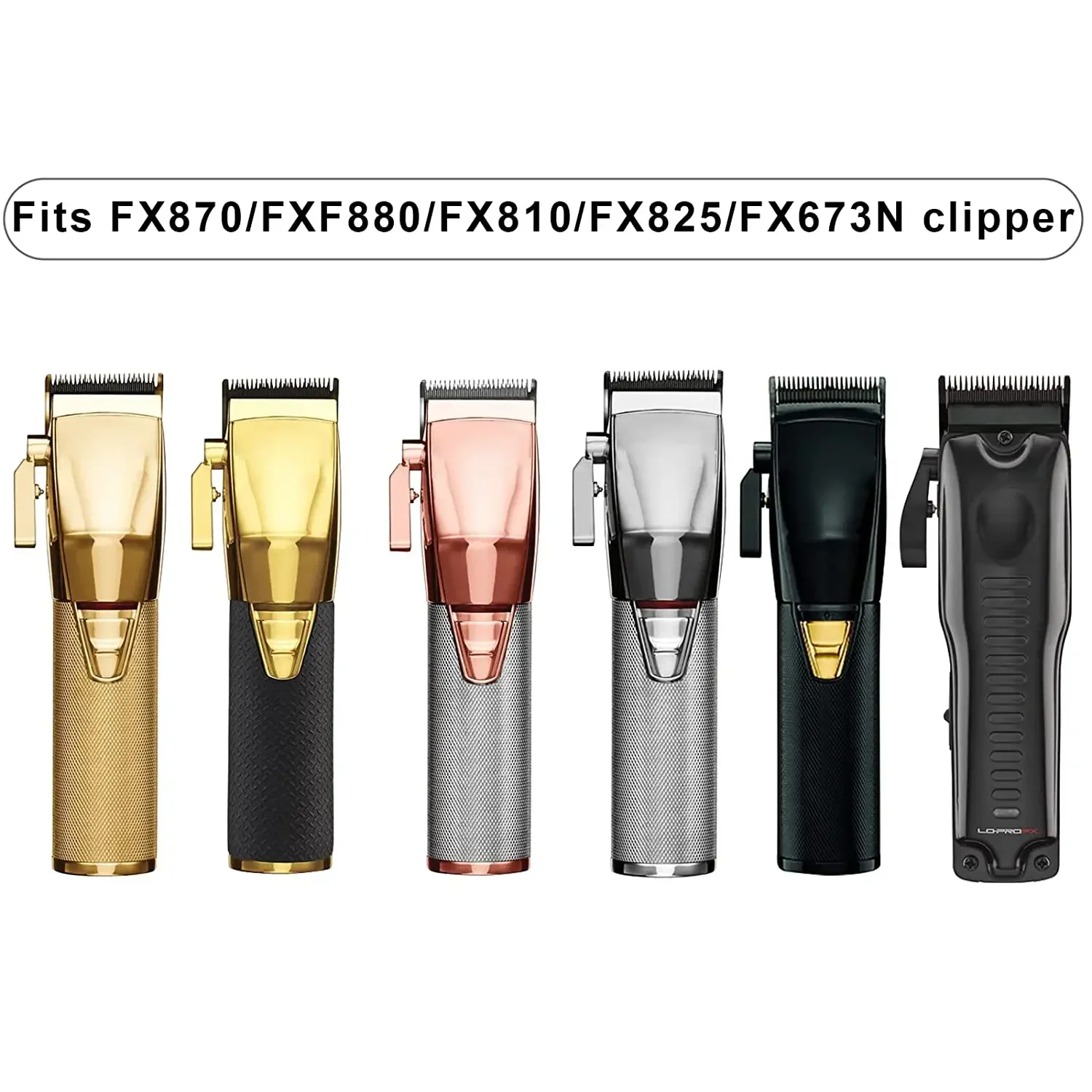 FX803B Professional Blades Compatible With BaByliss PRO Barberology FX870, FXF880, FX810, FX825, FX673N Clippers For BaByliss