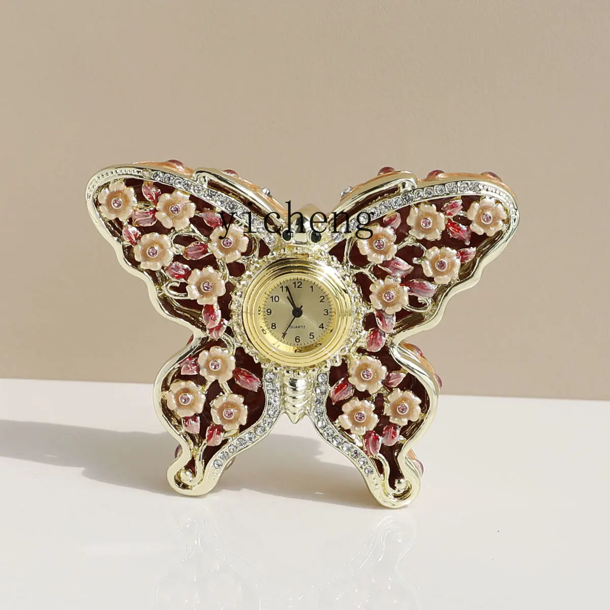 

LSL European Style Enamel Color Retro Style Light Luxury Jewelry Butterfly Jewelry Desktop Storage Jewelry Box