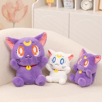 Japan Anime Sailor Moon Plush Cat Toys Kitten Stuffed Doll Girlish Kawaii Room Decor Stuffed Kawaii Gifts For Girlfriend