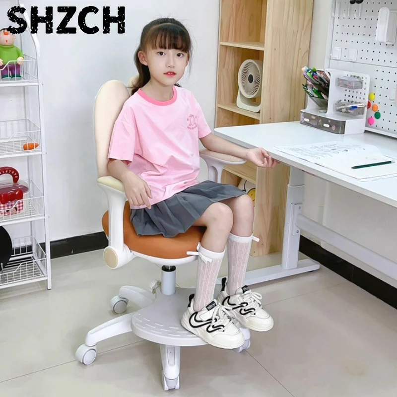 Ergonomic Kids Study Chair Adjustable Height with Back SupportHome Office Student Desk Chair,Comfortable Posture Correction Seat