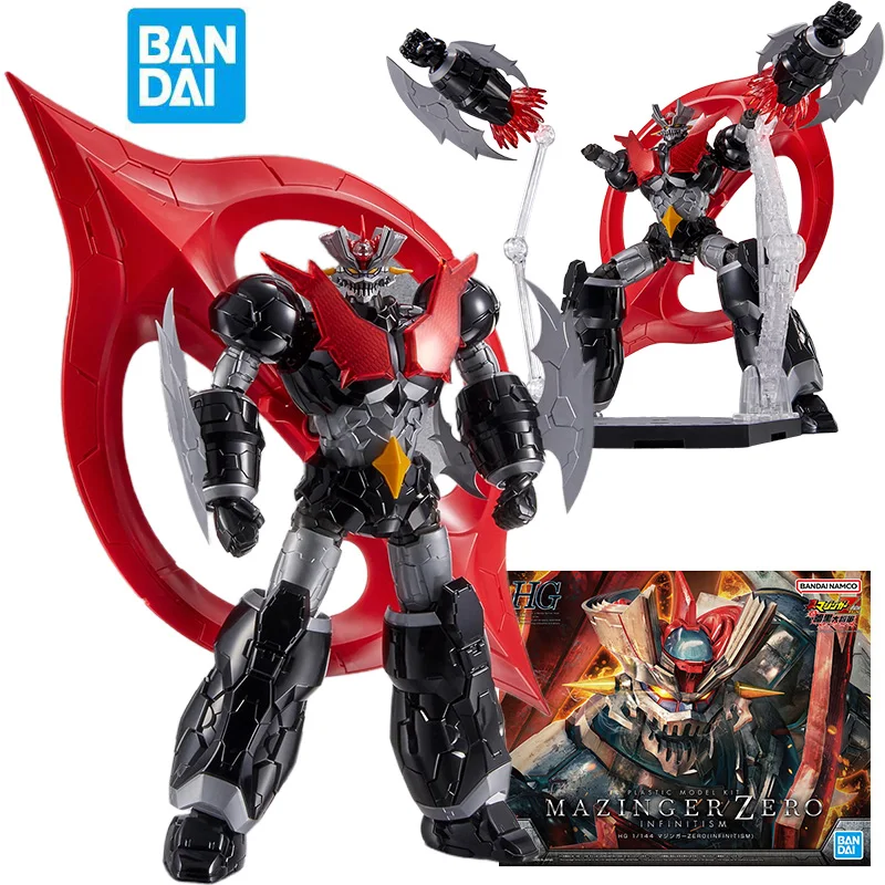 

Bandai HG 1/144 Mazinger ZERO Action Figures Shin Mazinger ZERO Vs Dark General of Darkness Anime Plastic Model Toys for Boys