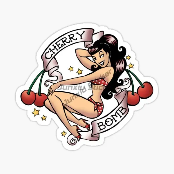 

Poster Girl Car Sticker Window Laptop DIY Decal Guitar Vinyl Self-adhesive Decal