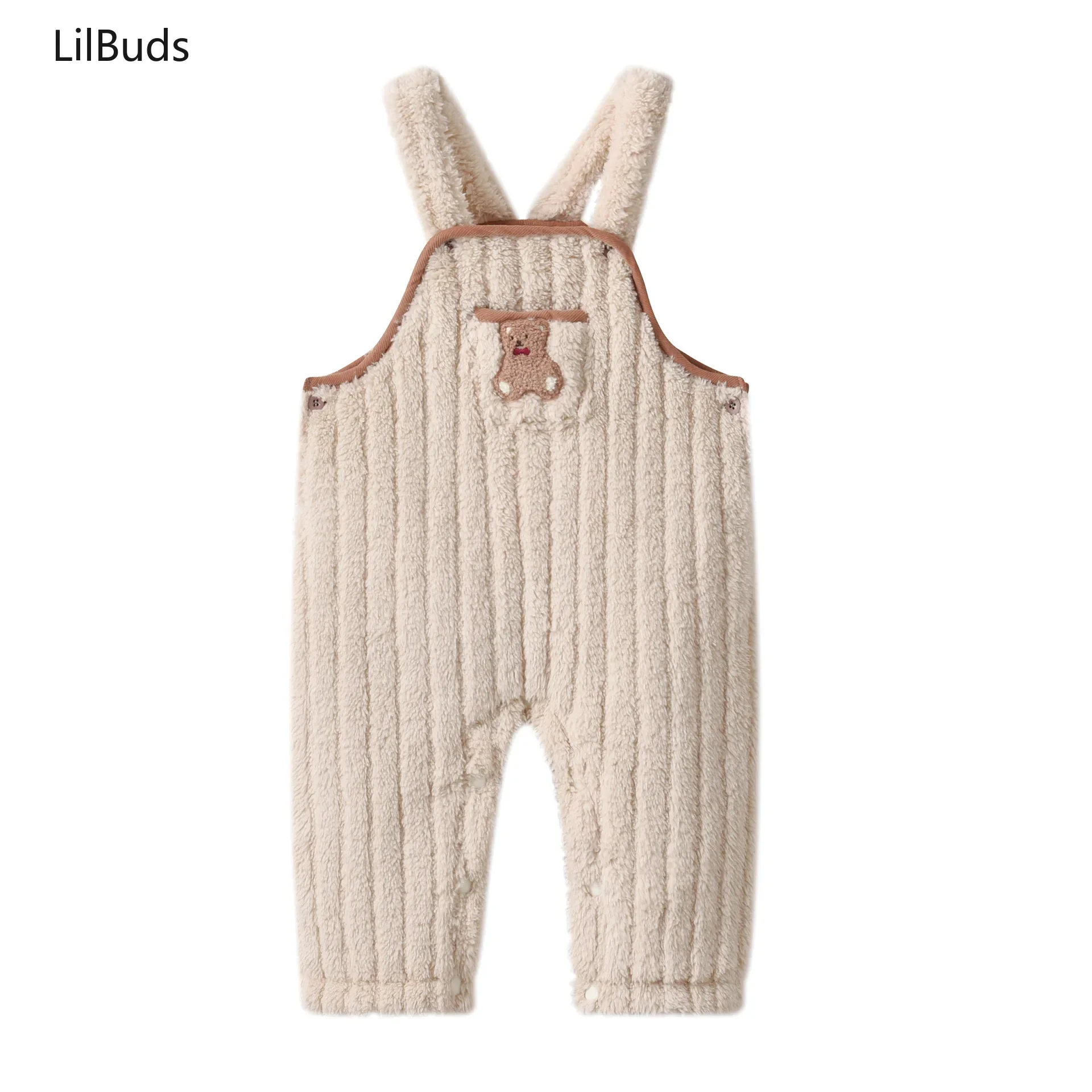 

2025 Winter Autumn Newborns Baby Overalls Pants for Boys Girls Plush Pit Jumpsuit Baby Warm Belly Pants Climbing Romper