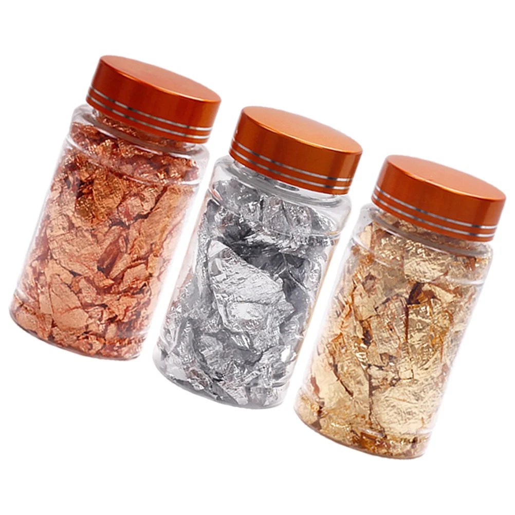 

3pcs Manicure Diy Nail Foil Flakes Craft Decoration Supplies Nail Decor Foil For Nails Design Flakes