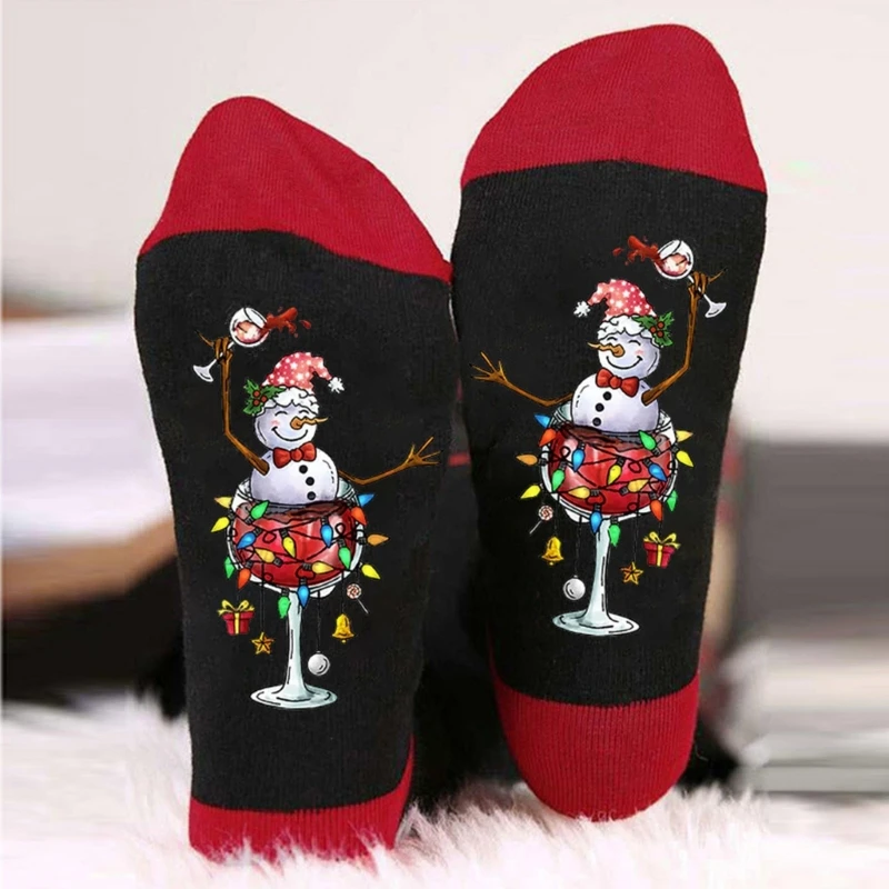 Funny Novelty Socks Colorful Christmas Patterns Ankle Socks Casual Socks Booties Socks Calf Socks Middle Tube Socks