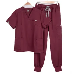 Men And Women Operating Room Medical Uniform Scrubs Hospital Working Scrub Set Supplies Dental Nurse Suit Jogger Workwear