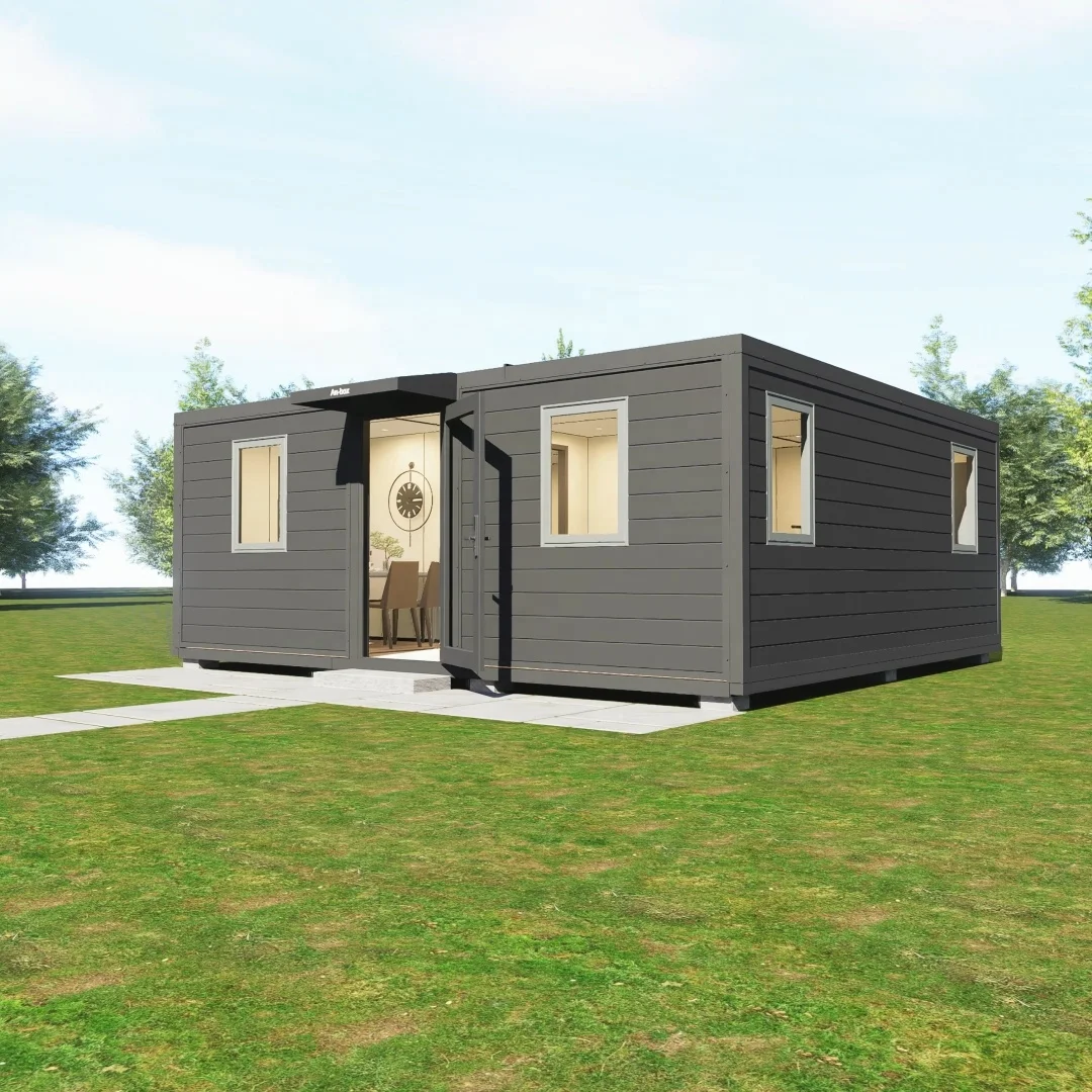 China Factory Luxury 2 Bedroom 20Ft Prefab Extendable House Granny Flat