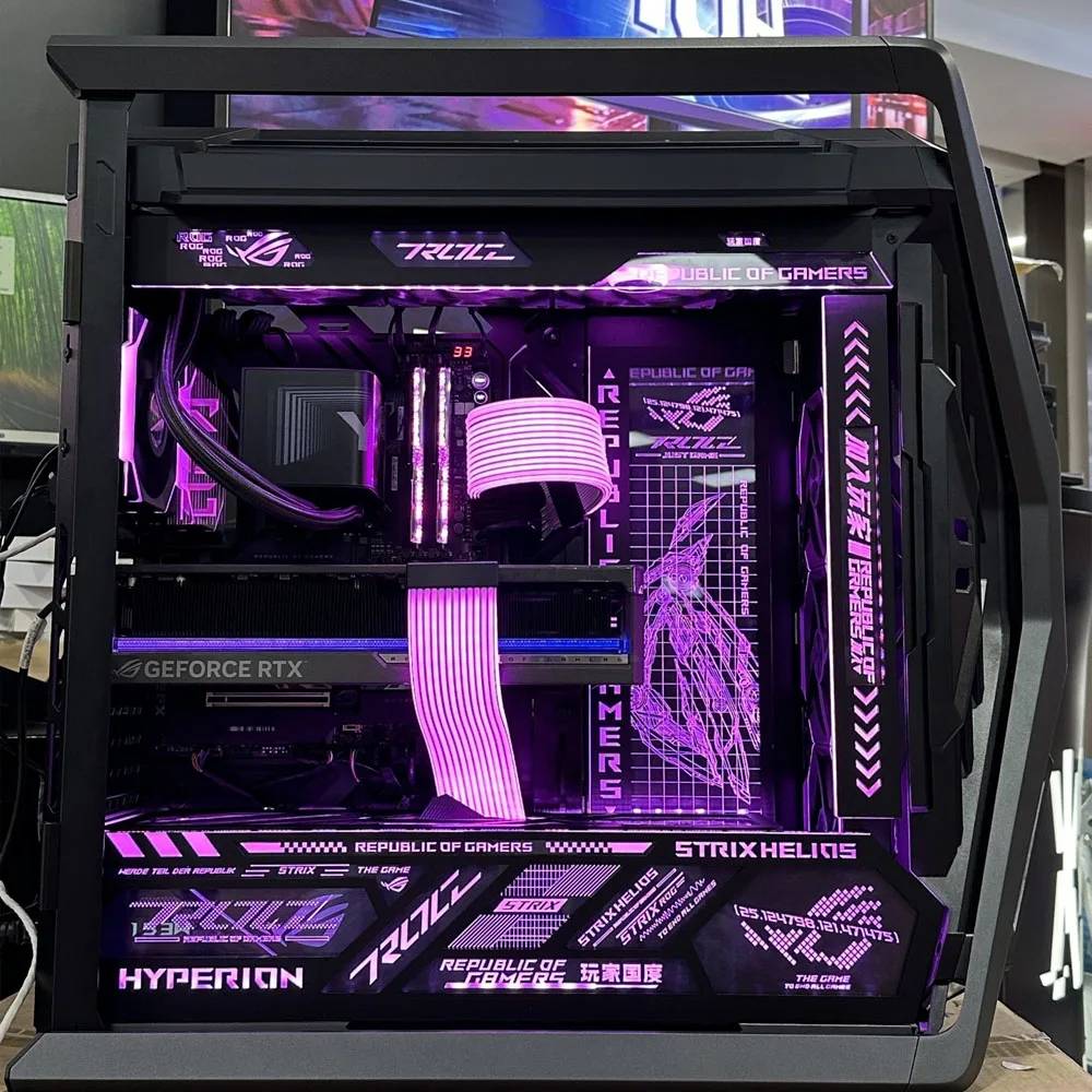 ROG HYPERION GR701 panneaux d'éclairage ARGB décoratifs, plaque de châssis de rénovation d'armoire de joueur de bureau AURA SYNC 2025