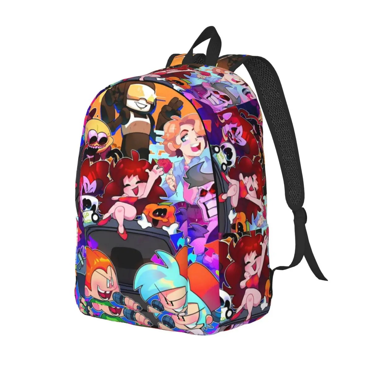 Friday Nacht Funkin Rucksack für Jungen Mädchen Kinder Schüler Schule Bücher tasche Fnf Spiele Gamer Leinwand Daypack Kindergarten Primär tasche