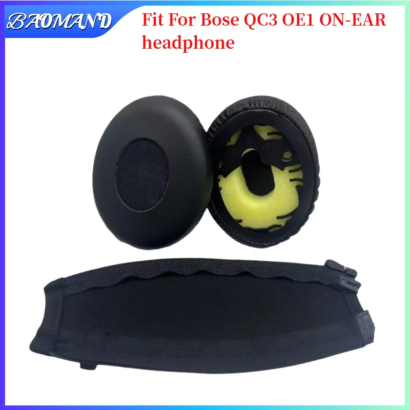 BAOMAND Replacement Protein Ear Pads For Bose QC3 OE1 ON-EAR Headphones Soft Foam Ear Cushions High Quality