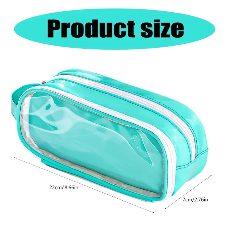 Big Capacity Pencil Case for Student Girl Boy Adult, Travel Pen Bag Cosmetic Bag