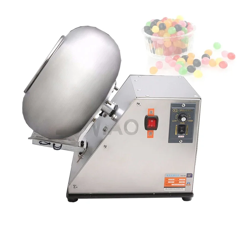 Chocolate Coating Pan Sugar Polishing Candy Snack Making Machines For Nuts Peanuts Sugar Candy Coating Machine