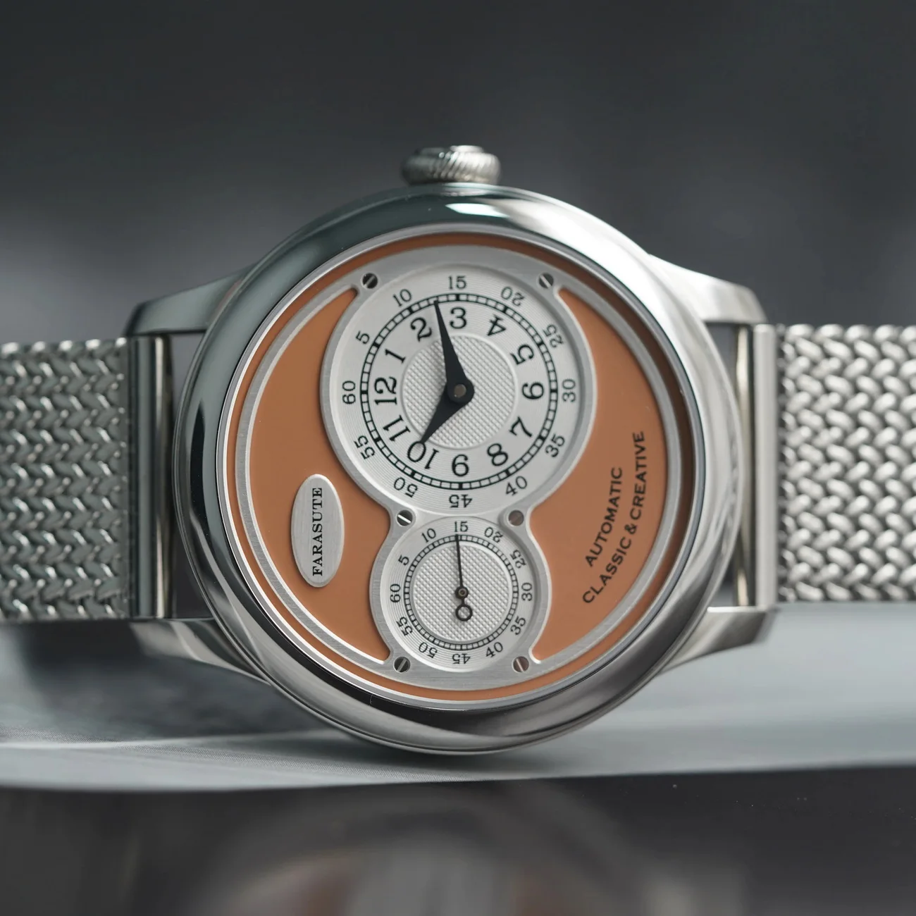 FARASUTE Мужские автоматические часы 40 мм Механические наручные часы с сапфировым зеркалом Маленький секундный циферблат reloj hombre