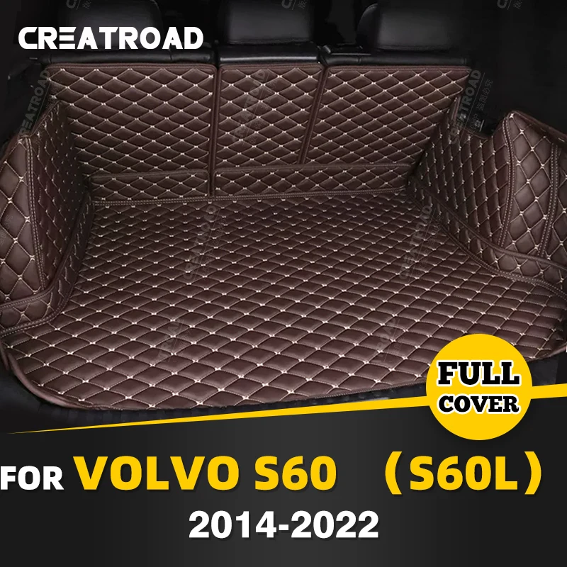 

Auto Full Coverage Trunk Mat For Volvo S60（S60L）2014-2022 21 19 18 17 16 15 Car Boot Cover Pad Interior Protector Accessories