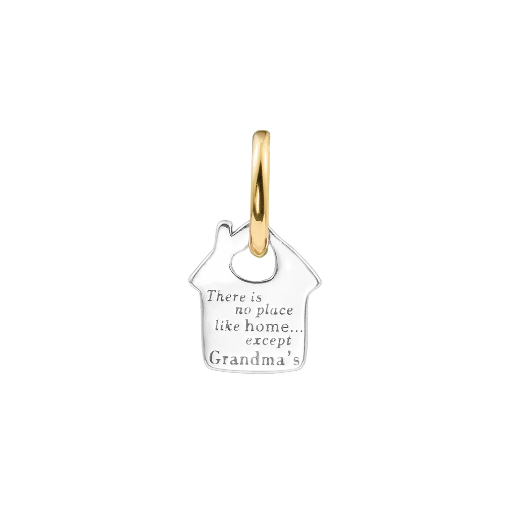 Mother's Day Grandma's House Dangle Charm 925 Sterling Silver Accessories Mother Kids Free Shipping Beads For Jewelry Making