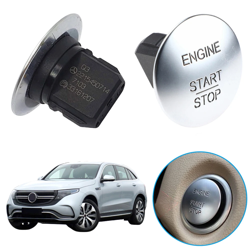 Car Keyless One-Click Start Stop Push Button Engine Ignition One-Click Start Stop Button for Mercedes Benz R S SL Class