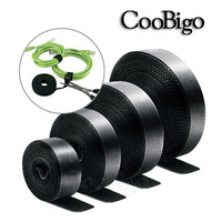 5M/Roll Nylon Double Side Strap Self-adhesive Tape Hook and Loop Fastener Cable Ties Wires Organizer 10/15/20/50mm Reusable