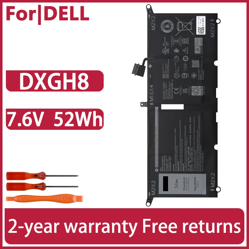 HK6N5 DXGH8 Laptop battery For Dell XPS 13 9370 7390 9380 9305 P82G inspiron 5390 7391 7490 vostro 5390 5391 Latitude 3301 3311