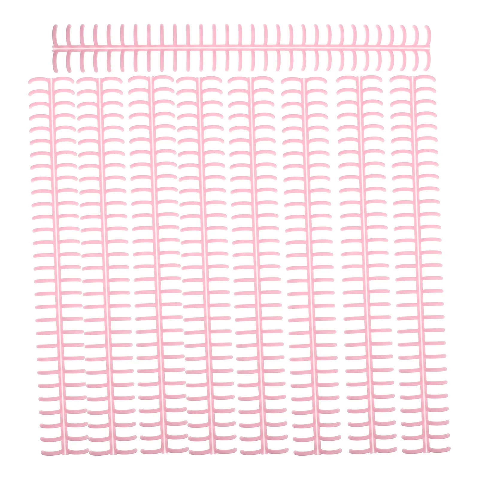 10 قطعة 30-Hole البلاستيك ملزمة أمشاط لأجهزة الكمبيوتر المحمولة أوراق فضفاضة قابل للتعديل وثيقة تنظيم خواتم مدرسة مكتب المنزل استخدام الملف #1