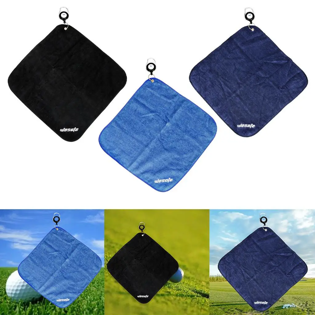 12x12\'\' Microfiber Golf Towel Cleaning Towels for Golf Bags Gym Supplies