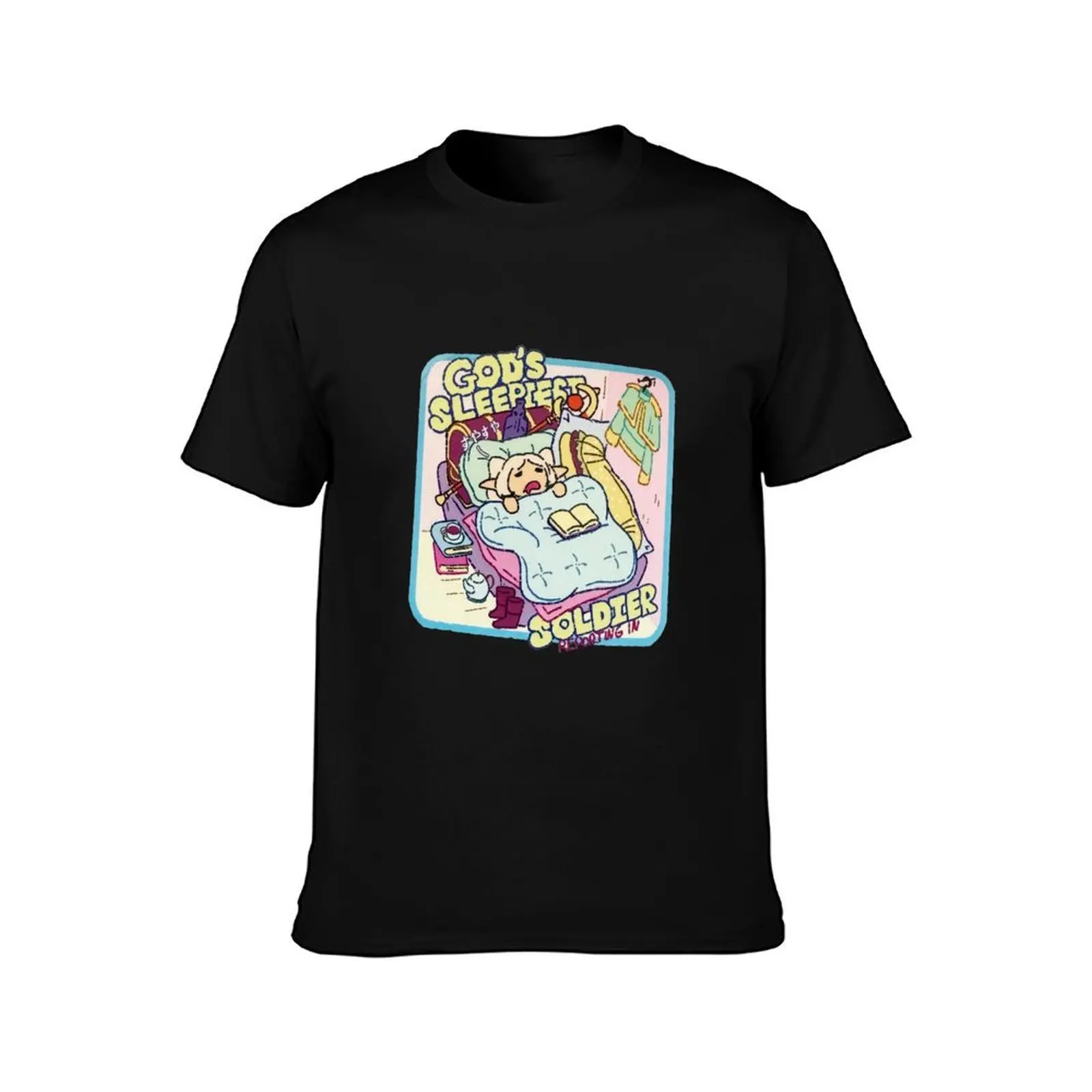Frieren Beyond Journey's End - God's Sleepiest Soldier T-Shirt t shirts for man graphic tees T-Shirt