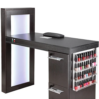 

Modern Nail Art Table Manicure Table With LED Light