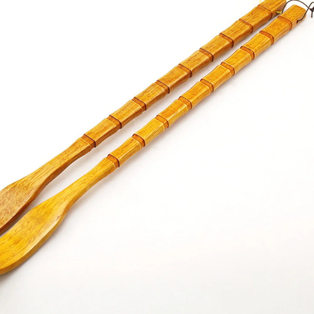 

Practical Back Scratcher Square Shape Chocolate Handle Durable Claw Scratcher for Reaching Hard-to-Reach Places Body Massager